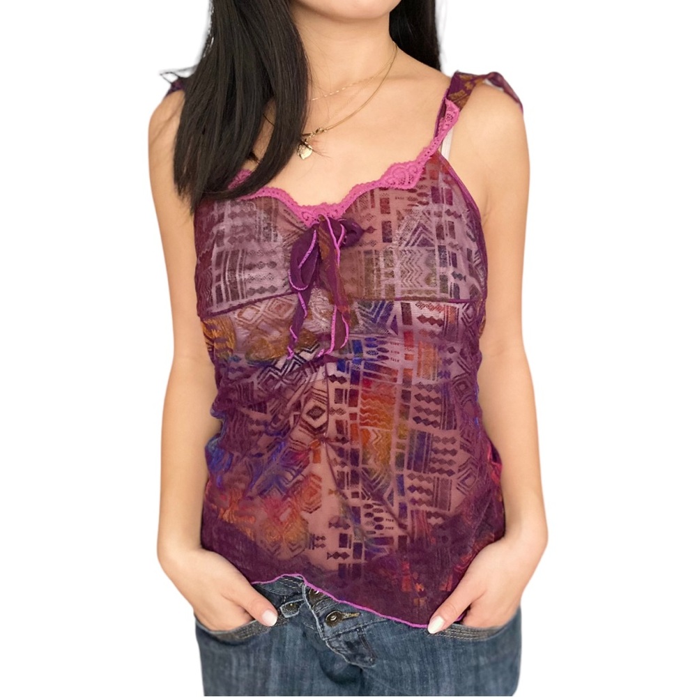 Mirella Velvet Lace Detailing Camisole Size L